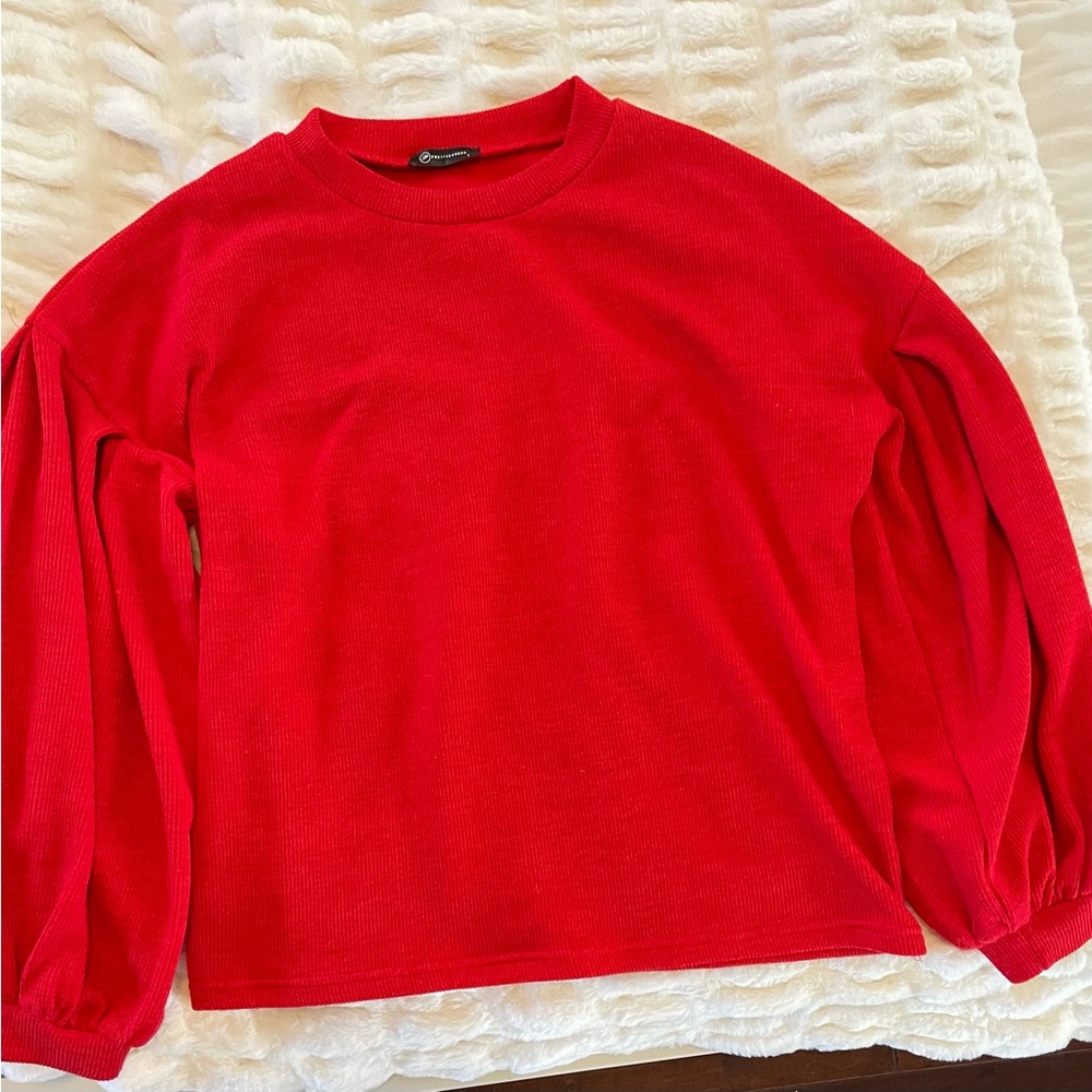 Balloon Sleeve Oversized Top